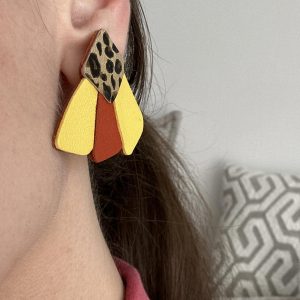 Boucles d'oreilles Lilé carrée