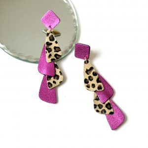 Boucles d'oreilles Carmen Léopard